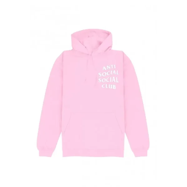 ANTI SOCIAL SOCIAL CLUB - LIGHT PIN HOODIE WHITE FONT - Image 2