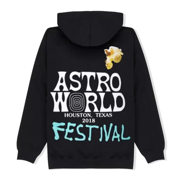 ASTROWORLD - BLACK HOODIE FESTIVAL AIRBRUSH