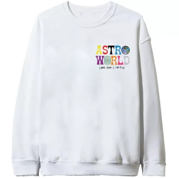 WHITE CREWNECK SWEAT LOOK MOM - Image 2