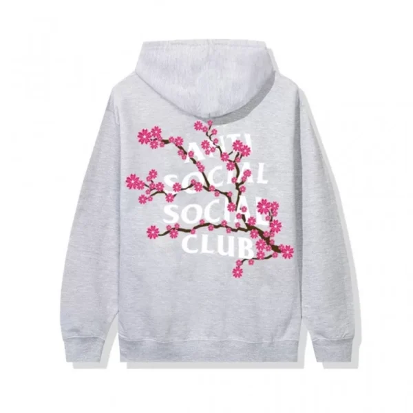Cherry Blossom Grey Hoodie