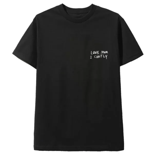TRAVIS SCOTT ASTROWORLD LOOK MOM I CAN FLY FESTIVAL TEE BLACK - Image 2